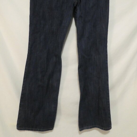 ANN TAYLOR - Loft - Original Boot | size 8 | Classic Dark Wash Blue Denim Jeans - Picture 14 of 16